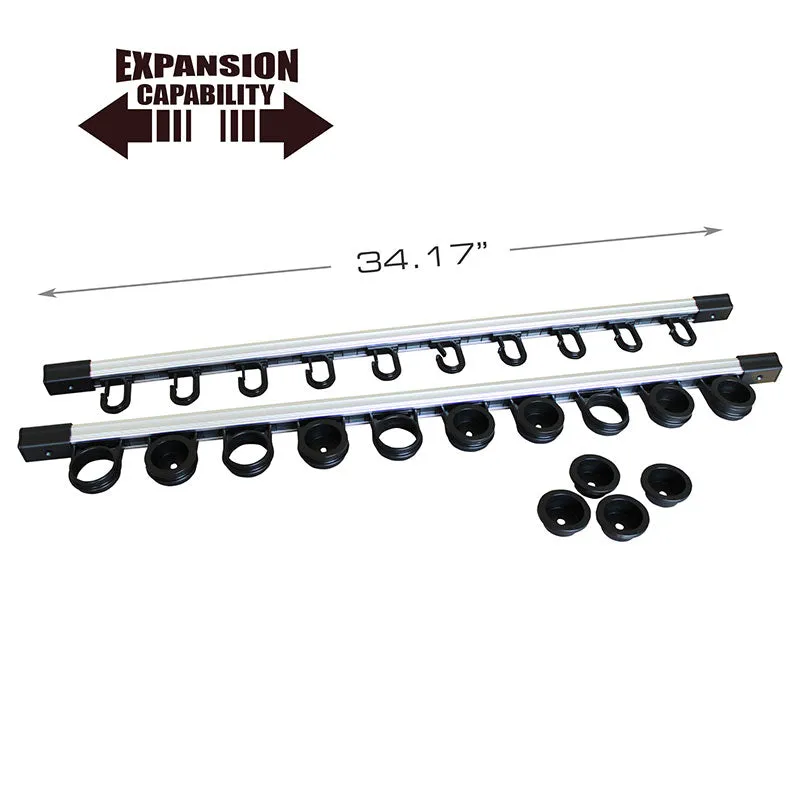 10 Rod - Wall or Ceiling Rod Rack