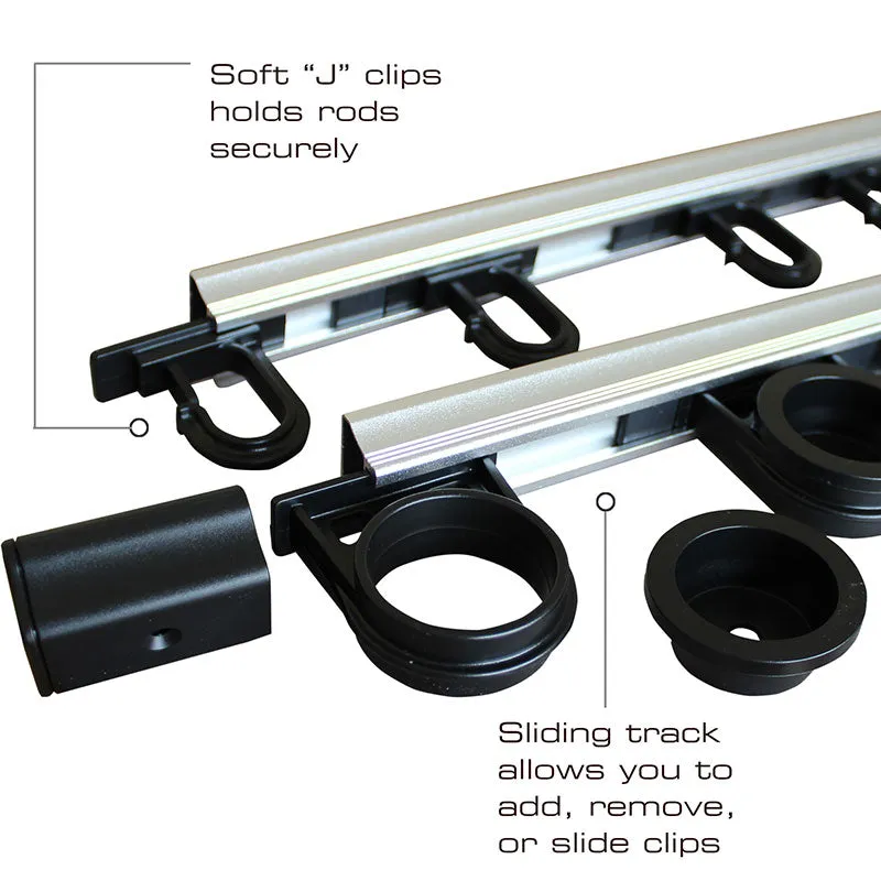 10 Rod - Wall or Ceiling Rod Rack