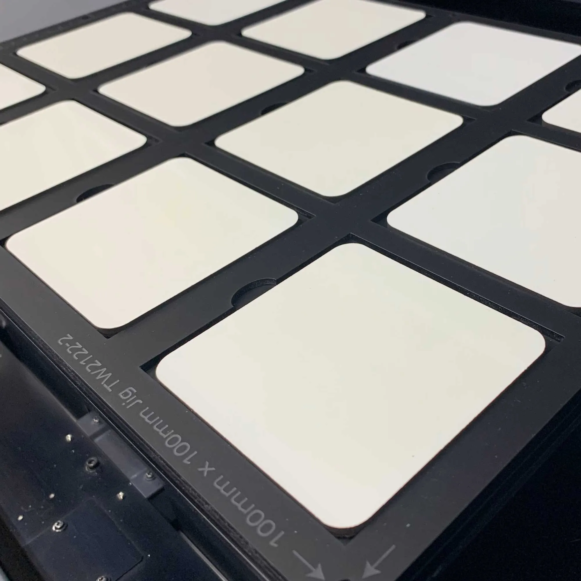 100mm / 10cm Square Printing Jig Mutoh XPJ-661UF Flatbed Printer (xx Spaces)