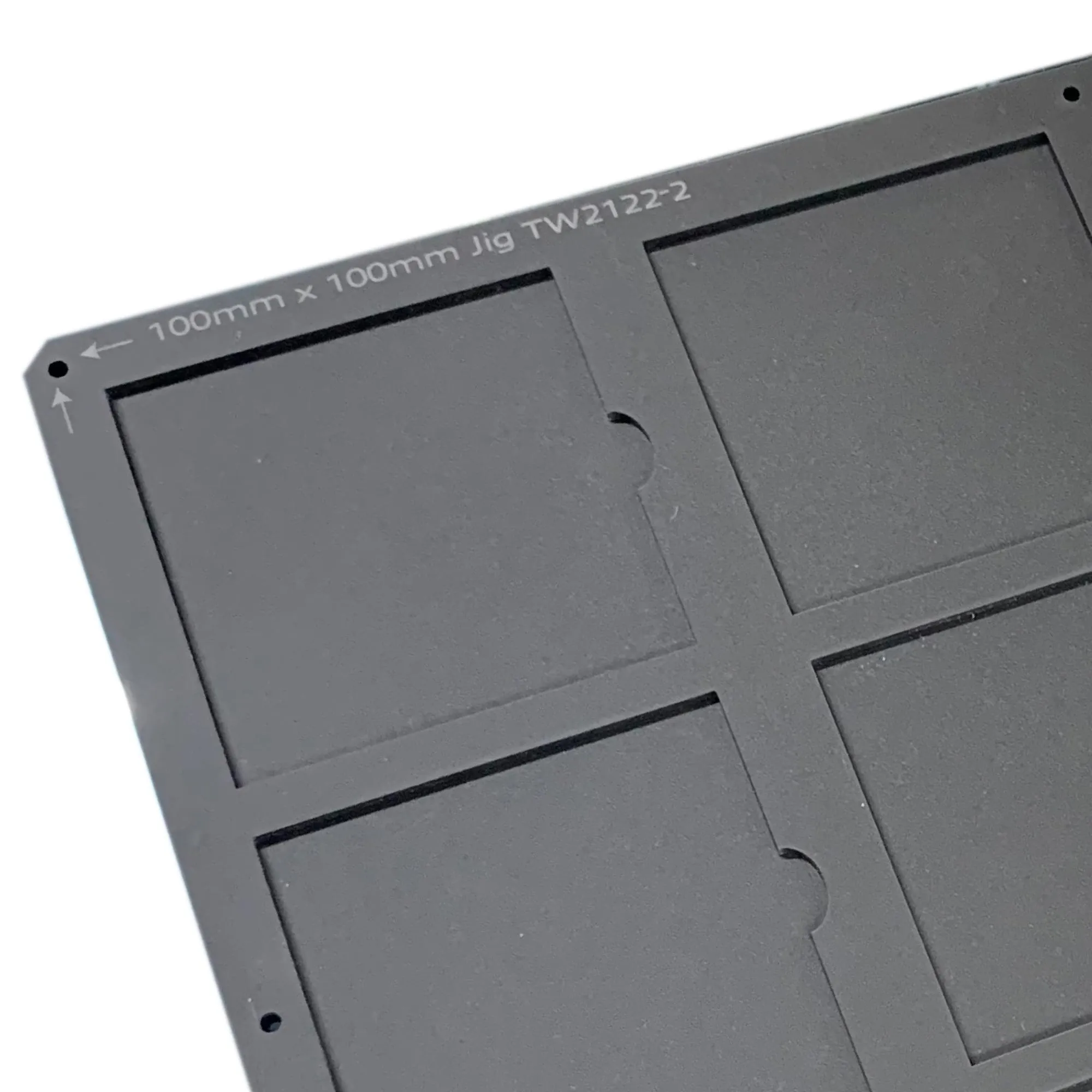 100mm / 10cm Square Printing Jig Mutoh XPJ-661UF Flatbed Printer (xx Spaces)
