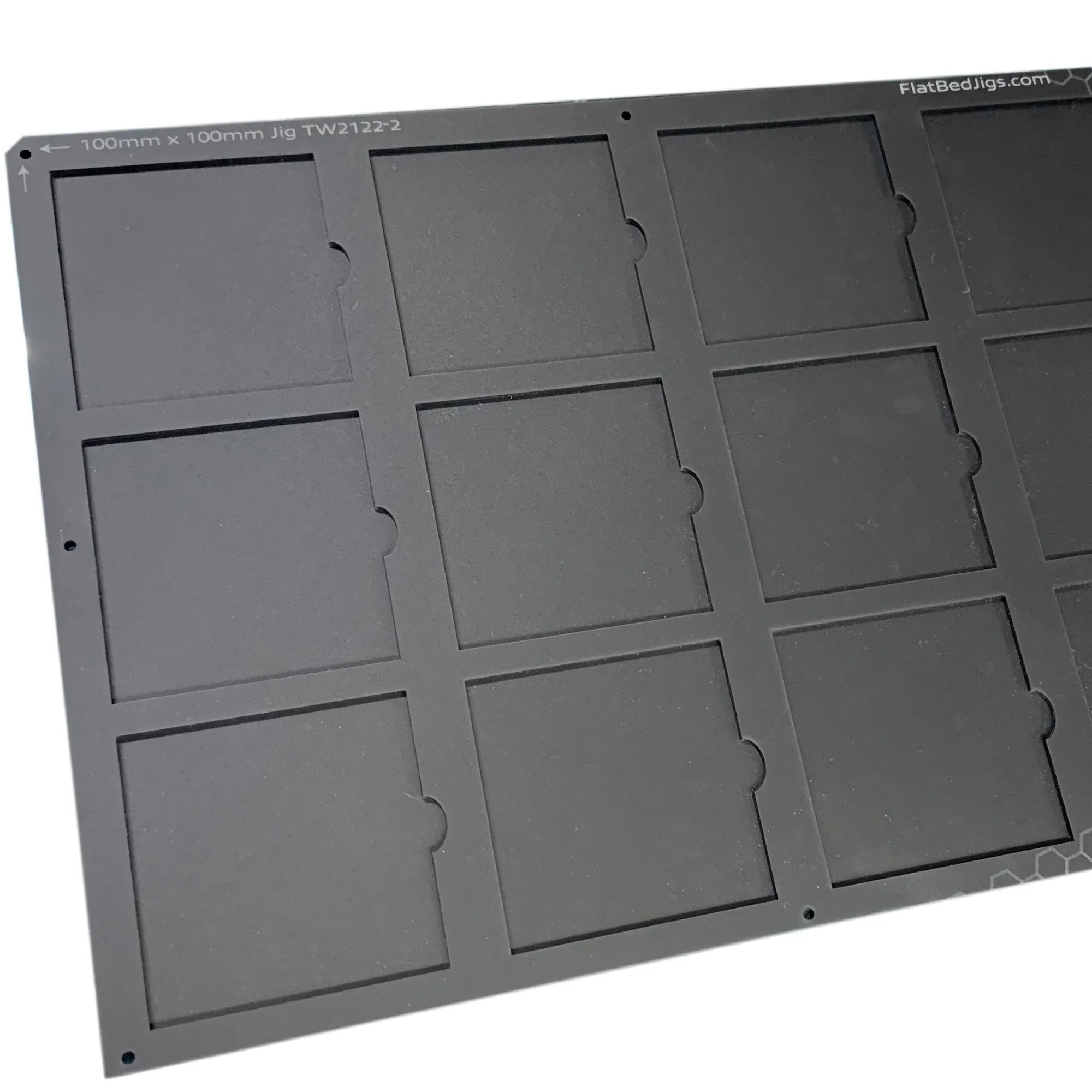 100mm / 10cm Square Printing Jig Mutoh XPJ-661UF Flatbed Printer (xx Spaces)