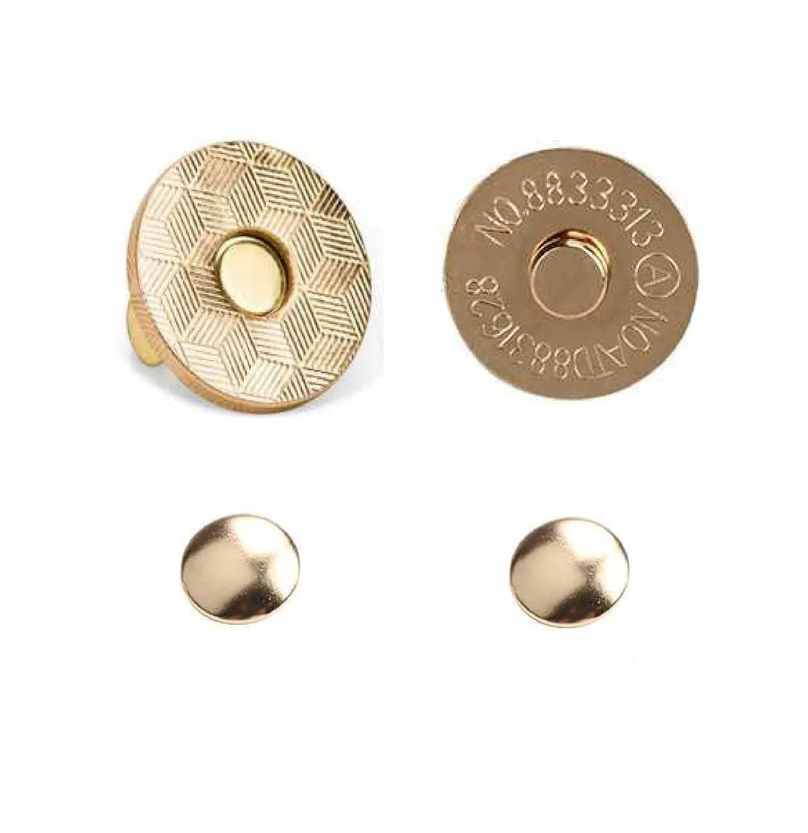 18x2mm Double Rivet Magnetic Snaps (50-sets)