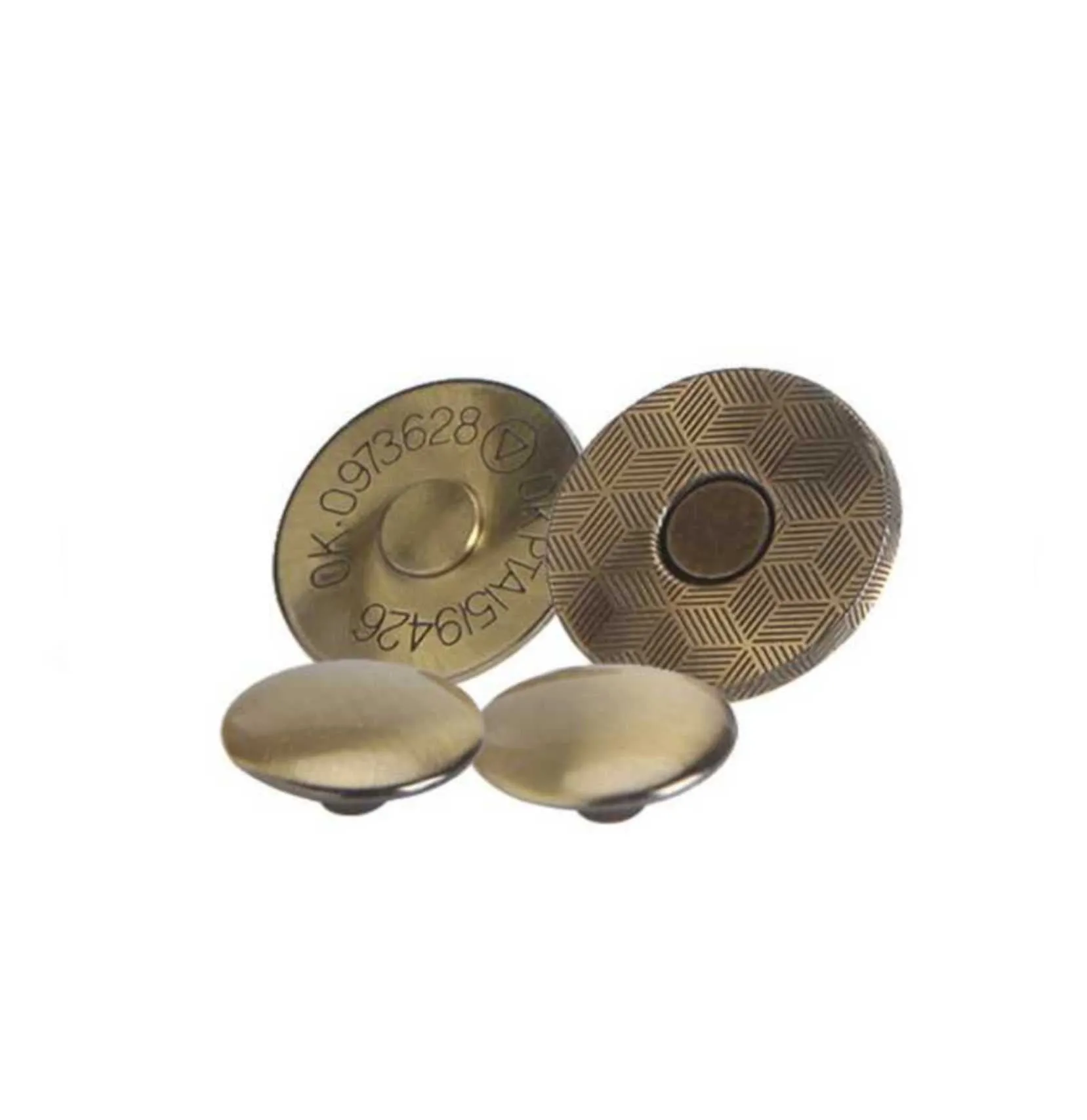 18x2mm Double Rivet Magnetic Snaps (50-sets)