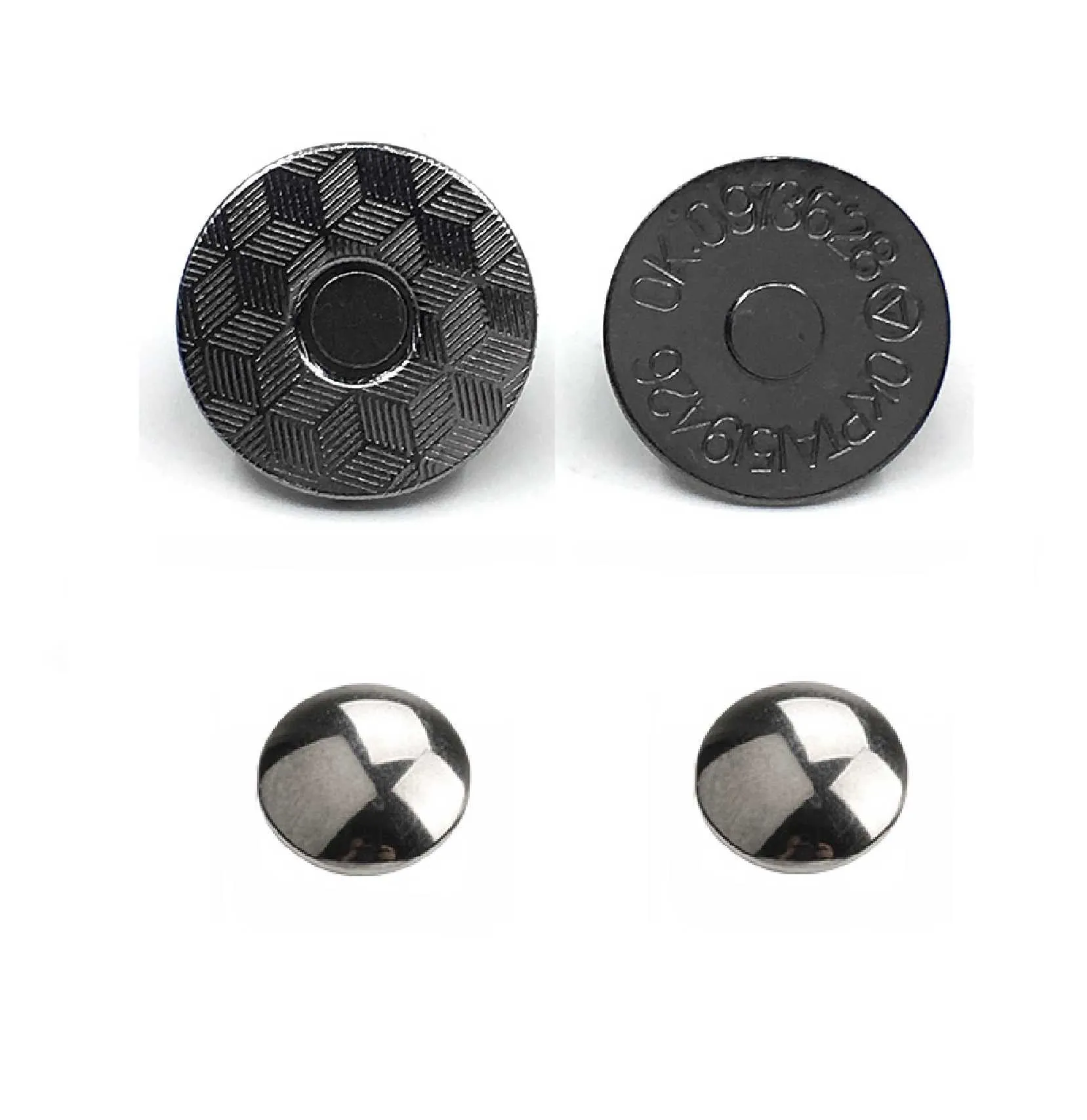 18x2mm Double Rivet Magnetic Snaps (50-sets)