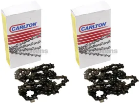 2 Pack Stens 090-372 Chain Pre-Cut Loop 72 DL 3/8" .050 S-Chisel Standard