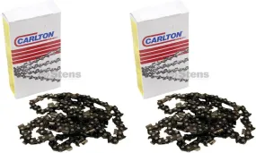 2 Pack Stens 092-384 Chain Pre-Cut Loop 84 DL 3/8" .050 Chisel Standard