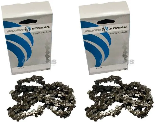 2 Pack Stens 099-3727 Chain Pre-Cut Loop 72 DL .325" .050 Chisel Standard