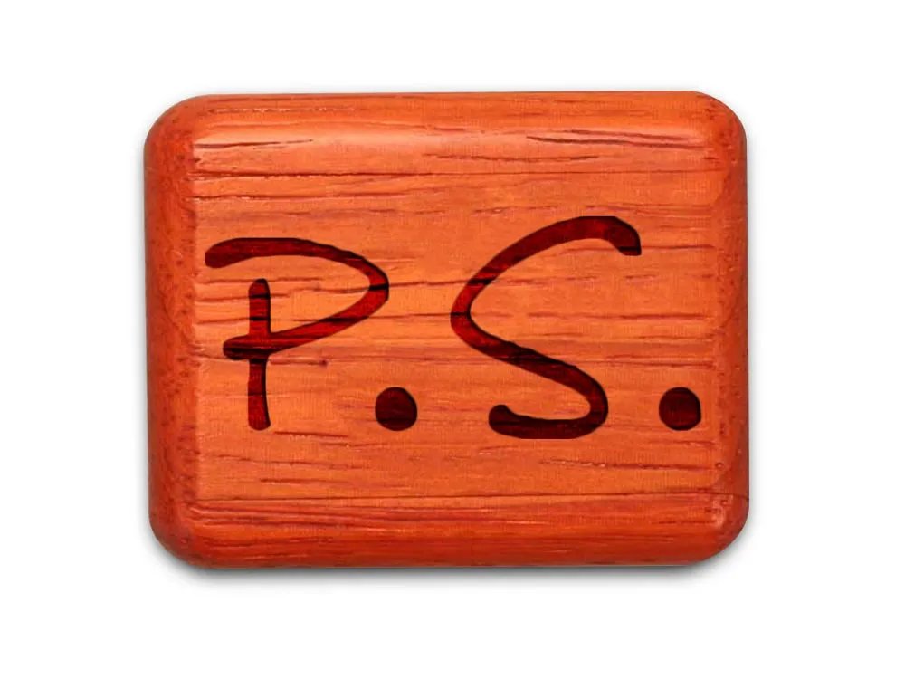 2" Flat Narrow Padauk - PS I Love You