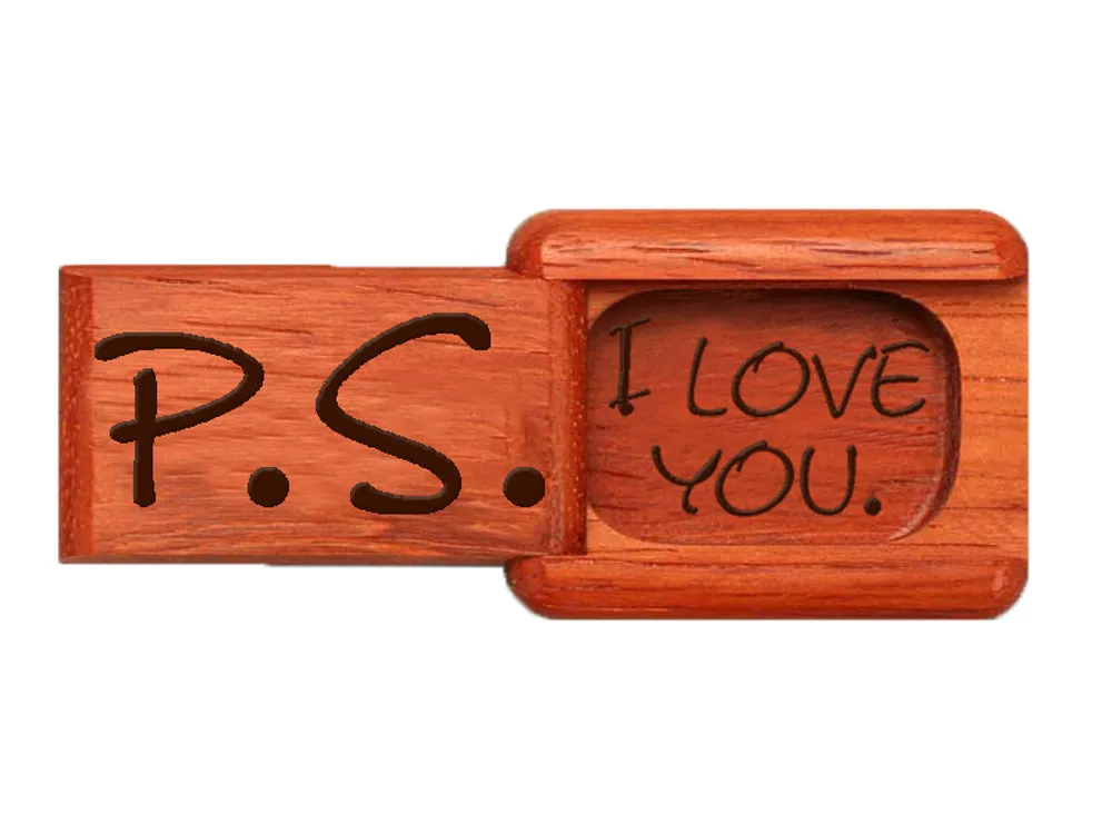 2" Flat Narrow Padauk - PS I Love You