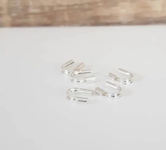 .925 Sterling Silver Cable Thimble Wire Guide / 20 Pieces