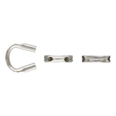 .925 Sterling Silver Cable Thimble Wire Guide / 20 Pieces