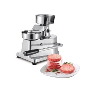 A-A100 Burger Press | Hamburger Patty Maker | Commercial Meat Forming Tool | Stainless Steel | 4” Diameter