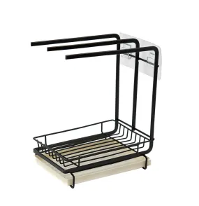 AA Faucet Sponge Holder, Sink Caddy Organizer with Towel Rack (AR-CNTRCDY)