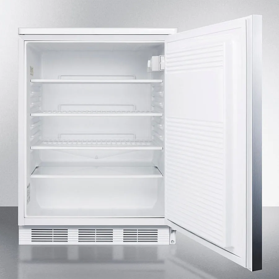 Accucold 24" Wide All-Refrigerator with Horizontal Handle - FF7LWSSHH