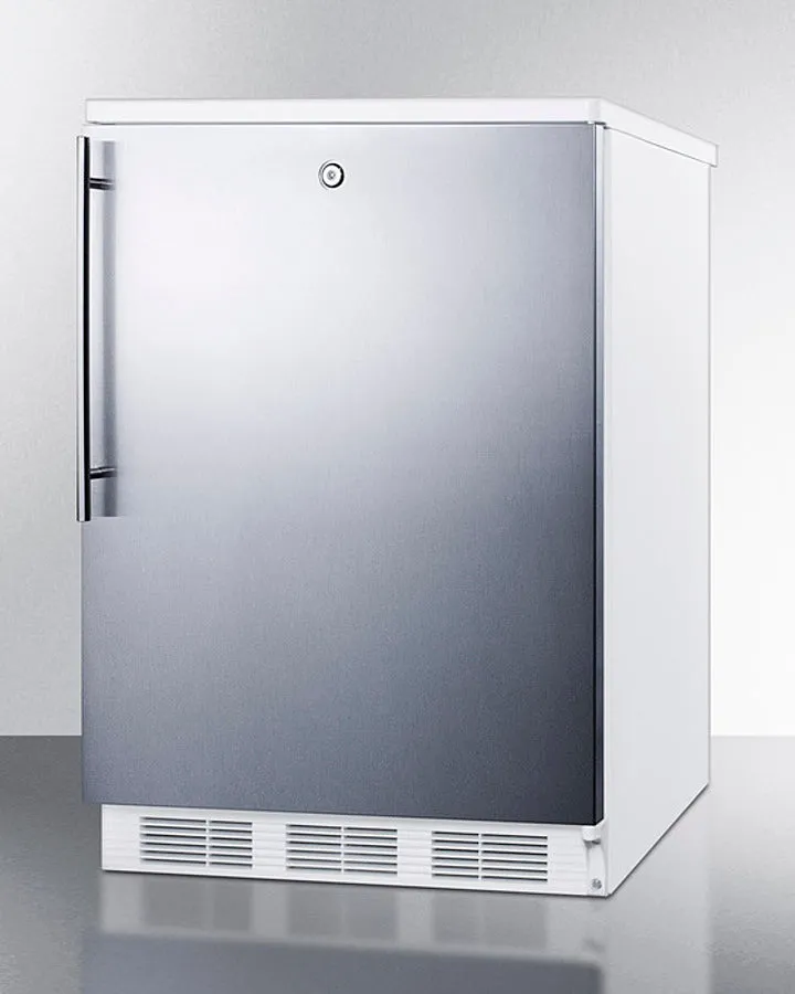 Accucold 24" Wide All-Refrigerator with Thin Handle - FF7LWSSHV