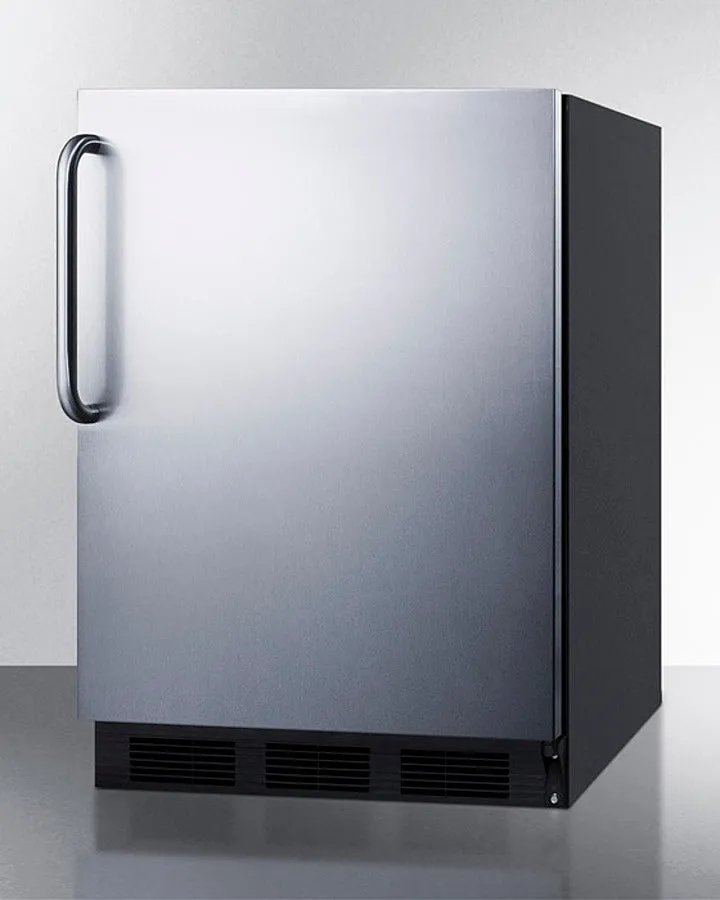 Accucold 24" Wide All-Refrigerator with Towel Bar Handle ADA Compliant - FF7BKSSTBADA