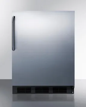Accucold 24" Wide All-Refrigerator with Towel Bar Handle ADA Compliant - FF7BKSSTBADA