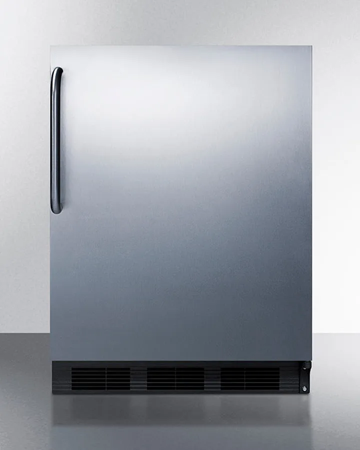 Accucold 24" Wide All-Refrigerator with Towel Bar Handle ADA Compliant - FF7BKSSTBADA