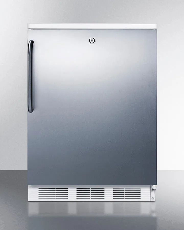 Accucold 24" Wide All-Refrigerator with Towel Bar Handle - FF7LWSSTB