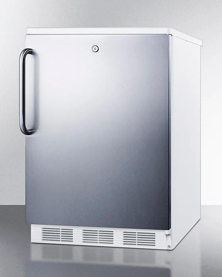 Accucold 24" Wide All-Refrigerator with Towel Bar Handle - FF7LWSSTB