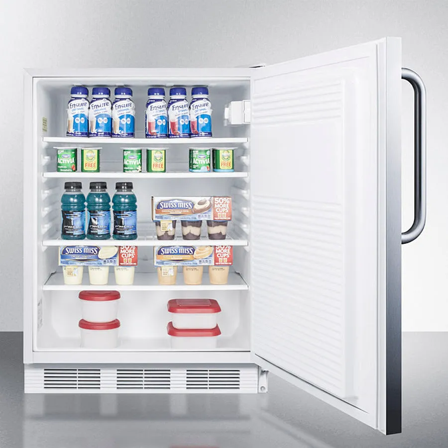 Accucold 24" Wide All-Refrigerator with Towel Bar Handle - FF7WSSTB