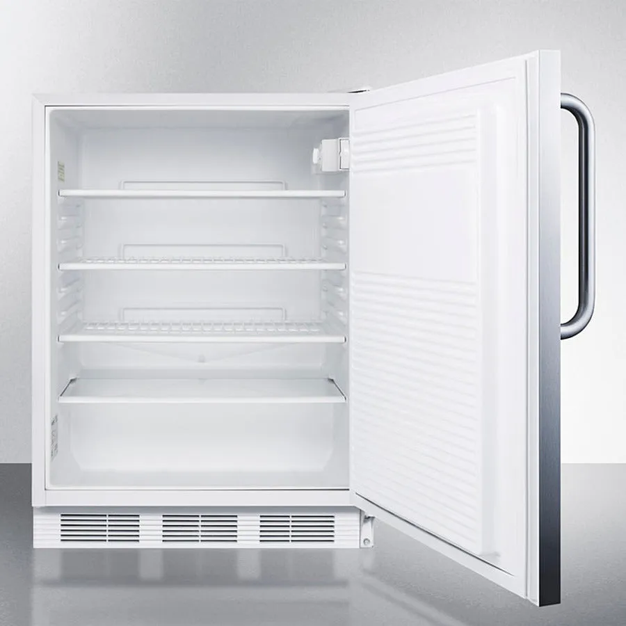 Accucold 24" Wide All-Refrigerator with Towel Bar Handle - FF7WSSTB