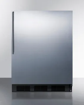 Accucold 24" Wide Built-In All-Refrigerator ADA Compliant - AL752BKBISSHV