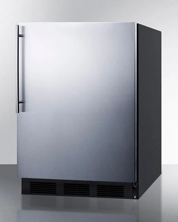Accucold 24" Wide Built-In All-Refrigerator ADA Compliant - AL752BKBISSHV