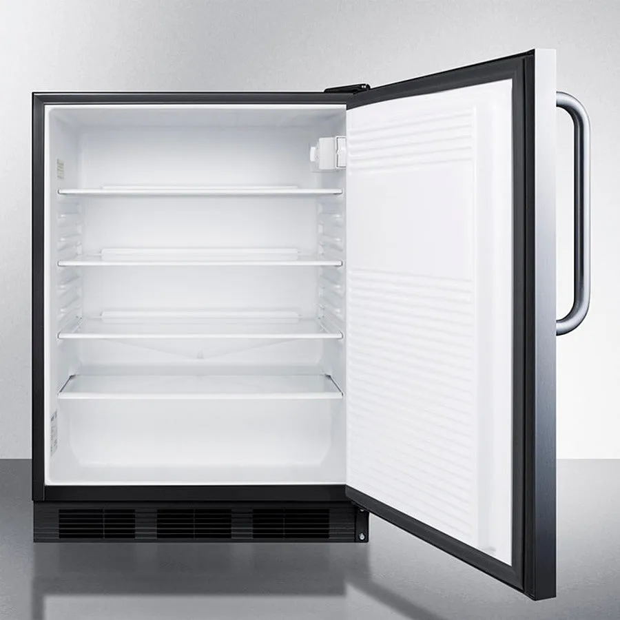 Accucold 24" Wide Built-In All-Refrigerator ADA Compliant - AL752BKBISSTB