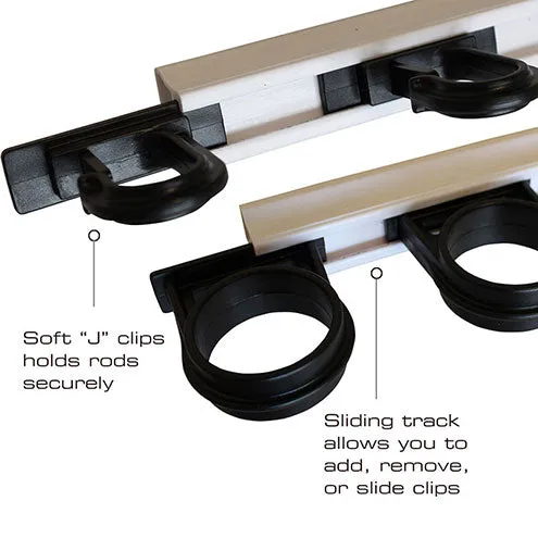 ALL WEATHER 6 ROD WALL OR CEILING ROD RACK