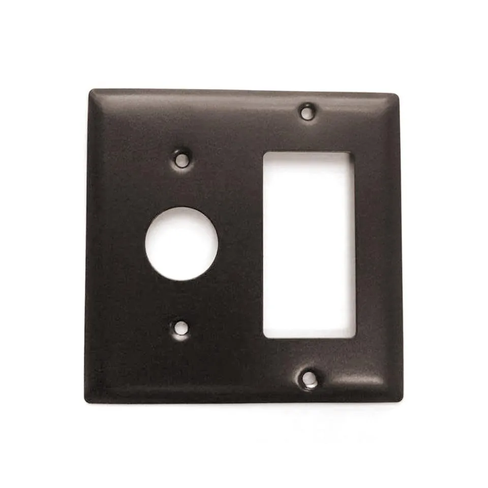 Amba AJ-DGP-O Double Gang Plate in Oil Rubbed Bronze