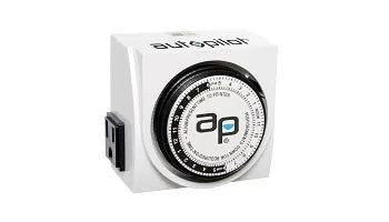 AP Dual-Outlet Analog Timer, 1875W, 15A, 15Mins On/Off, 24Hr