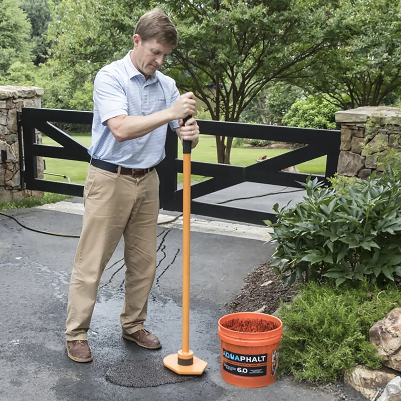 Aquaphalt 6.0 Black Water-Based Asphalt and Concrete Patch 3.5 gal