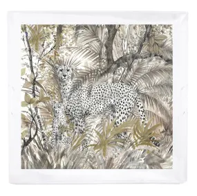 Arcadia Cheetah Beveled/Polished Acrylic 18"X18" Large Size Square ray