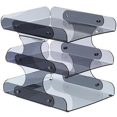 Avante Document Tray 3 Tier Set Smoke