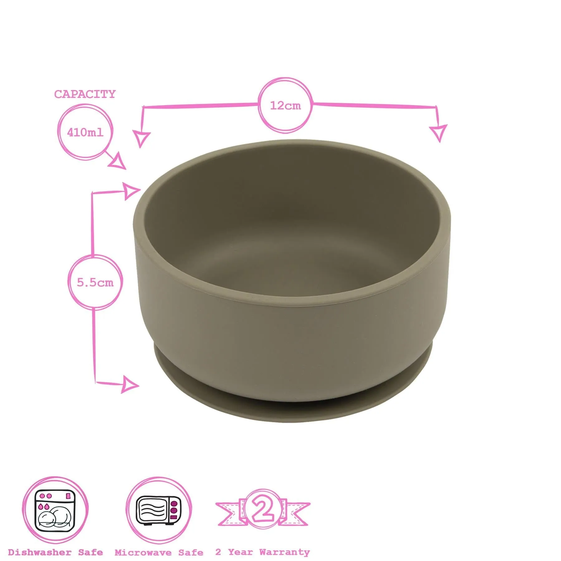 Baby Silicone Suction Bowl - By Tiny Dining