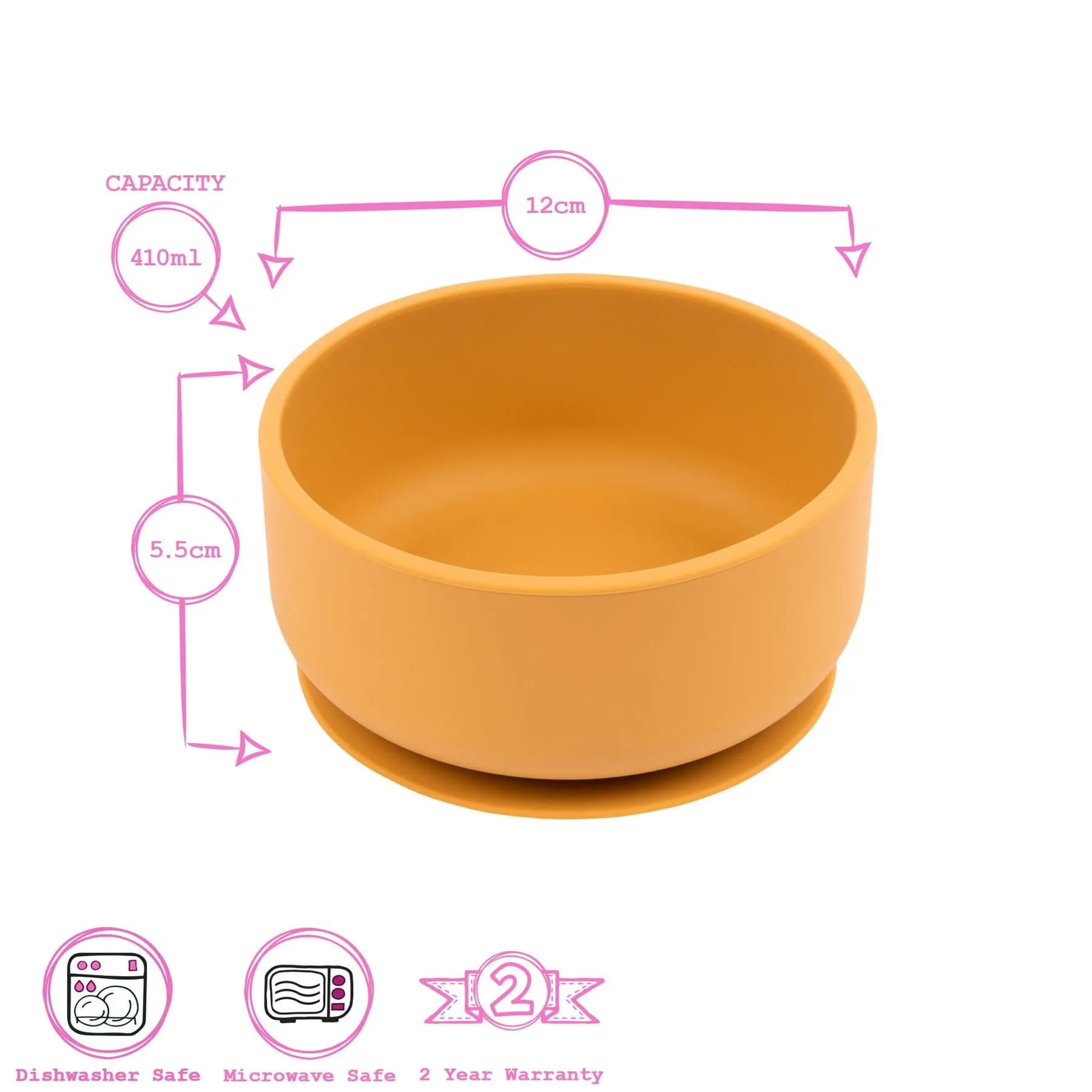 Baby Silicone Suction Bowl - By Tiny Dining