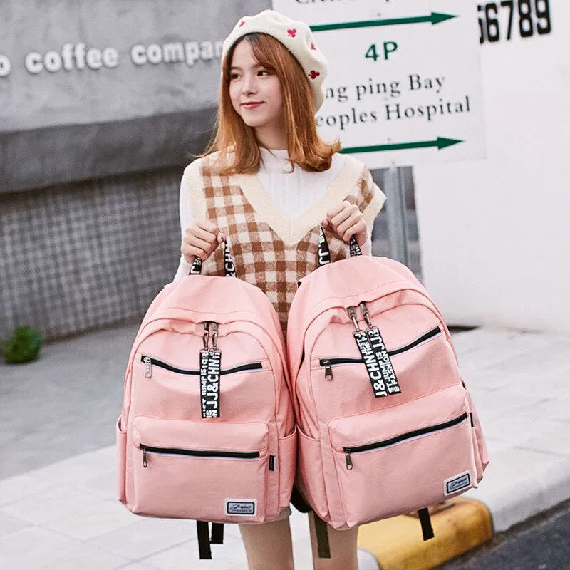 Backpack for Teens Oxford Waterproof Bookbag Casual Daypack