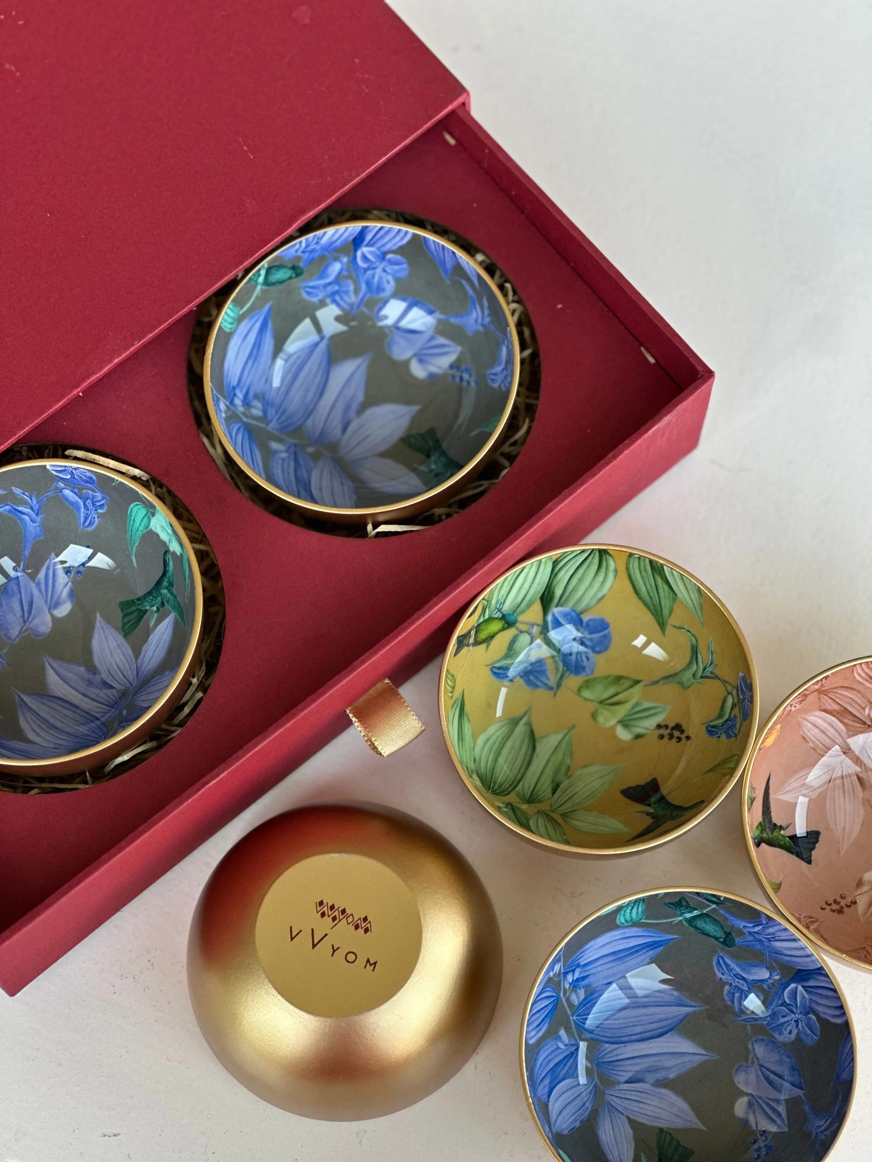 Bagh Print Set of 4 Bowls Gift Box