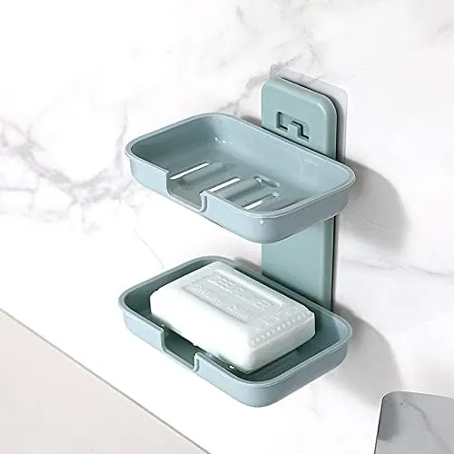 Bathing Soap Holder Dish – Lightweight, Non-Slip Soap Storage Plate with Case (15 x 10 x 5 cm)