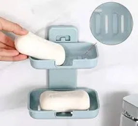 Bathing Soap Holder Dish – Lightweight, Non-Slip Soap Storage Plate with Case (15 x 10 x 5 cm)