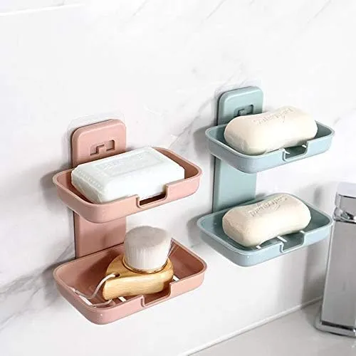 Bathing Soap Holder Dish – Lightweight, Non-Slip Soap Storage Plate with Case (15 x 10 x 5 cm)