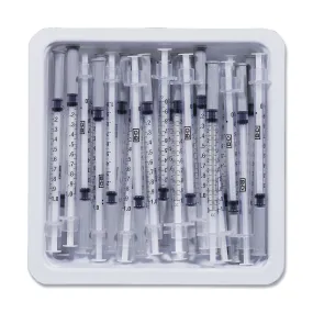 Bd Precisionglide Allergist Trays Mbo-Tray Allergist 27Gx1/2 1Ml Regbevel W/Ndl 25/Tr 40Tr/Cs