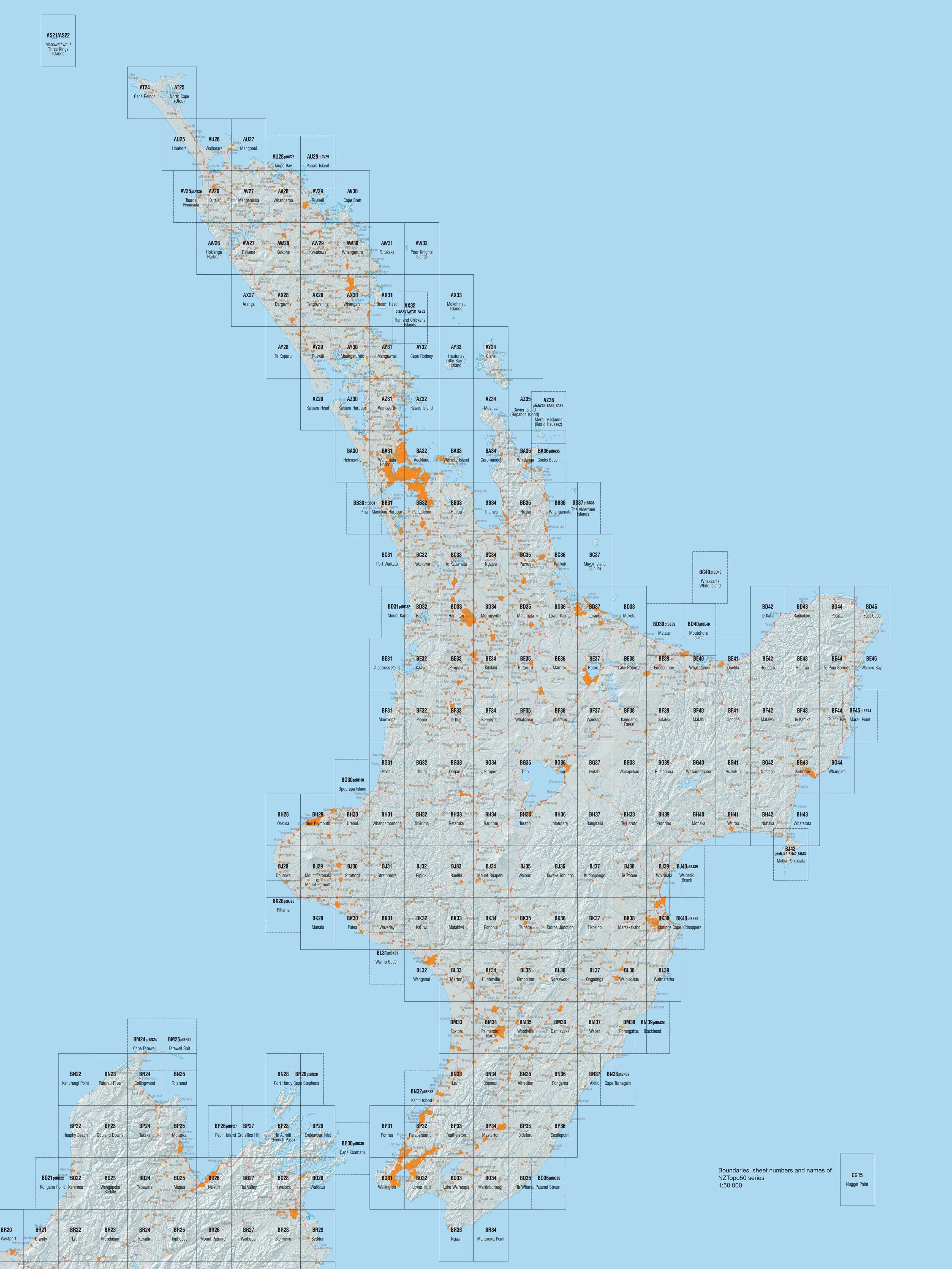 BE37 - Rotorua Topo50 map