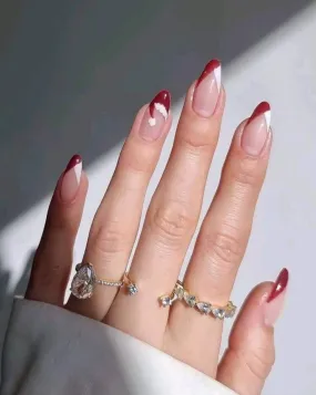 Beauty - Nails - Christmas Santa hat