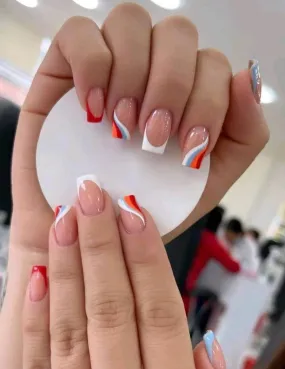 Beauty - Nails - colour block