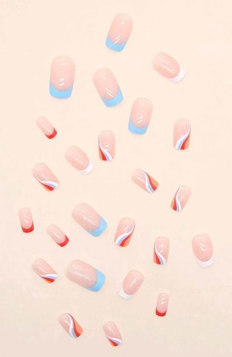 Beauty - Nails - colour block