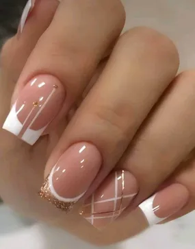 Beauty - Nails - square - white gold