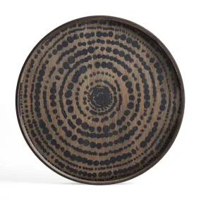 Black Beads Small Wooden Tray