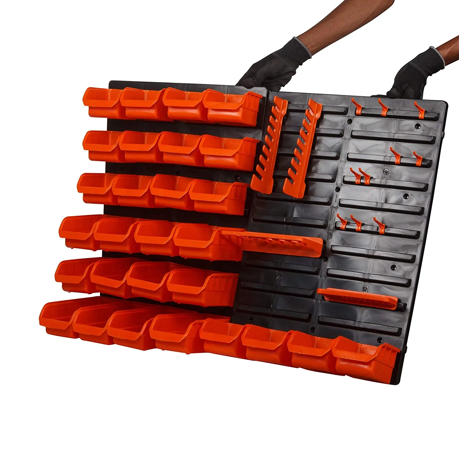 BLACK DECKER: BDST73832-8 Wall Panel Set with Bins, Racks and Holders (43-Pieces)